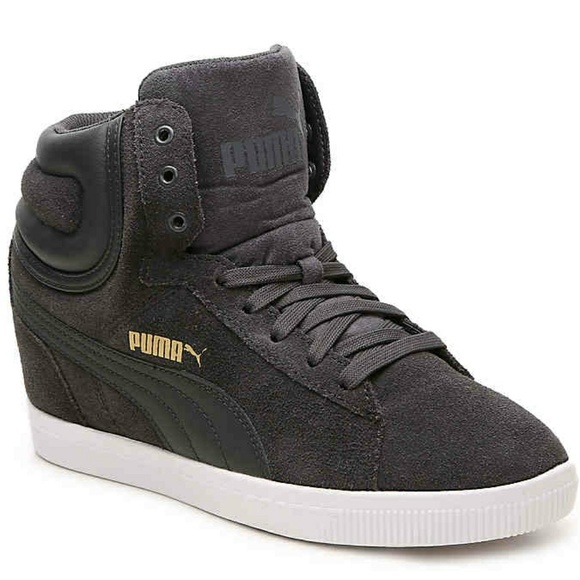 puma vikky wedge sneakers